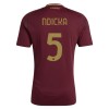 Officiële Voetbalshirt AS Roma Ndicka 5 Thuis 2024-25 - Heren